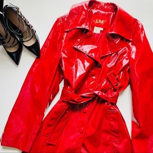 LAL Live a Little Red Trench Coat/Jacket ❤️